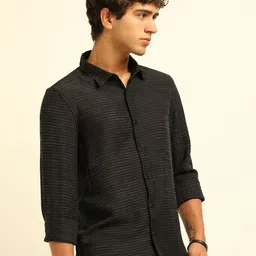 Bushirt Men Bushirt Textured Casual Shirt-image-23