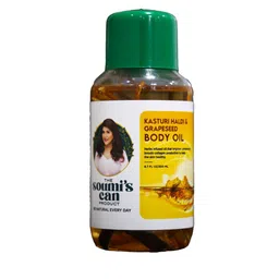 THE SOUMI'S CAN PRODUCT Green Coffee Scrubber Kasturi Haldi & Grapeseed Body Oil- 600ML image 3