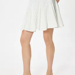 Koton schiffli A-Line Mini Skirts-picture-14