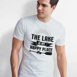 Seekbuylove Men Typography Printed Bio Finish Cotton T-shirt image 1