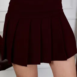 NEUDIS Pleated A-Line Mini Skirts image 4
