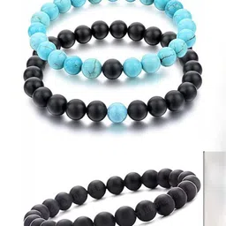 ARDLOR Set Of 3 Artificial Beaded Elasticated Bracelets-picture-11