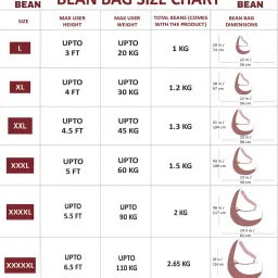 comfybean Print-a-Bean 4XL Bean Bag with Beans In Brown & Cream image 5