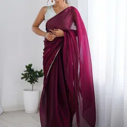 SANISA Woven Design Poly Chiffon Handloom Saree-picture-38