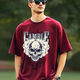 AUSK Men Printed Applique T-shirt image 1