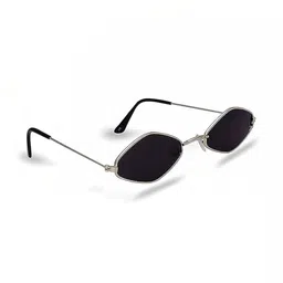 SPADEACES Unisex Black Lens & Black Square Sunglasses with image 5