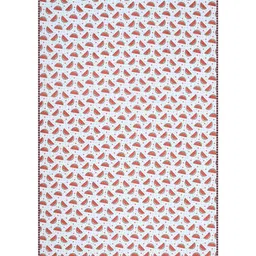 MAFATLAL Kids Red & White Cotton Geometric AC Room Single Bed Dohar image 4