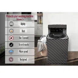 The Furnishing Tree Polyester Waterproof Top Load Fully Automatic Washing Machine Cover Compatible image 5