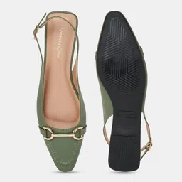 Forever Glam by Pantaloons Women Colourblocked Ballerinas with Bows Flats image 5