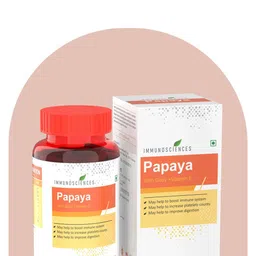 Immunosciences Papaya Tablets With Vitamin E - 60 Tablets image 4