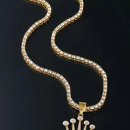 VAGHBHATT Men Silver-Plated Stainless Steel Artificial Stones Studded Antique Necklace-picture-33