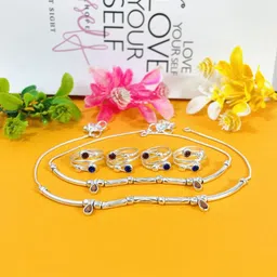 AamNa Enterprises Stone-Studded & Beaded Jewellery Set-picture-39