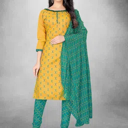 LeeliPeeri Designer Floral Printed Cotton Unstitched Dress Material-picture-13