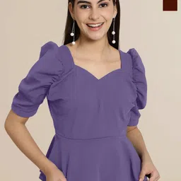 Tromko Sweetheart Neck Puff Sleeve Top-picture-34