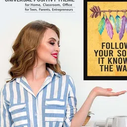 Chaka Chaundh Multicoloured Synthetic Wood Wall Art-image-3