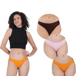 ORLIZEA Set Of 3 Cotton Blend Thongs-image-84