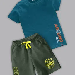 BAESD Boys Printed T-shirt with Shorts image 1