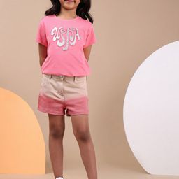 U.S. Polo Assn. Kids Girls Colourblocked High-Rise Shorts-picture-10