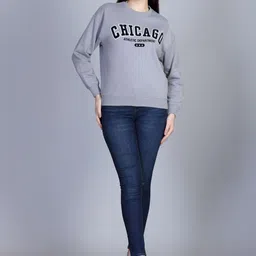 Antiloop Women Printed Sweatshirt image 2