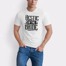 Seekbuylove Men Bestic Of The Bride Printed Round Neck Bio Finish Cotton T-shirt image 3