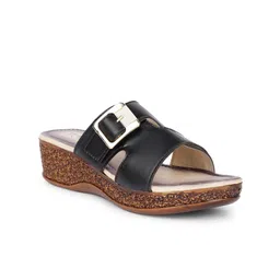 Toshina Shoes King Wedge Sandals with Buckles image 3