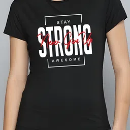 SZN Women Typography Printed T-shirt-image-86