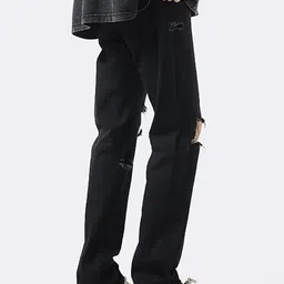 StyleCast Men Denim New Basics Mid-Rise Relaxed Fit Trousers image 4