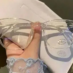 CLIENTALE Unisex Clear Lens & White Other Sunglasses with image 3