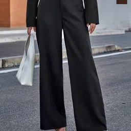 TOOCHKI Women Pack Of 2 Relaxed Straight Leg High-Rise Trousers-picture-29