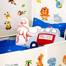 Asian royal Yellow & Grey Birds and Animals Self Adhesive Wall Sticker-picture-42