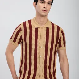 Beyoung Men Standard Opaque Striped Casual Shirt-image-81