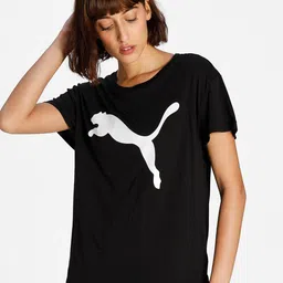Puma Brand Logo Printed Relaxed Fit T-shirt image 1