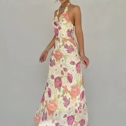 TANDUL Print Maxi Dress image 5