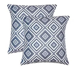 DREAMY URBAN Set of 2 Grey Printed Cushion Covers-image-54