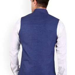 GRACYSHADE Mandarin Collar Jute Nehru Jacket image 2