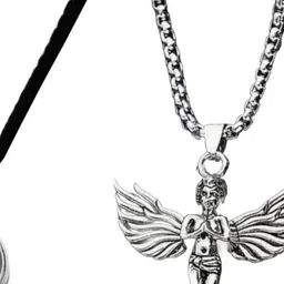 JAGSUN Silver-Plated & Multicoloured Alloy Pendants with Chains-picture-37