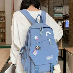 KPOP Women Brand Logo Embellished Backpack-picture-40