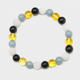 Love Rocks Unisex Scorpio Zodiac Crystals Beaded Elasticated Bracelet image 2