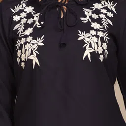 VYMO Embellished Embroidered Top image 4