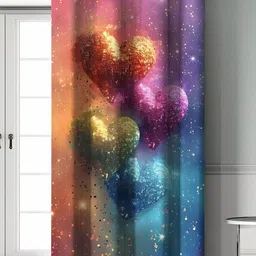 Aura Blue & Pink Door Curtain-picture-39