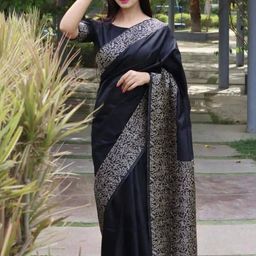 VILLE FASHION Woven Design Zari Art Silk Designer Kanjeevaram Saree-picture-42