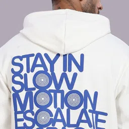 LEWEL Men Printed Hooded Sweatshirt image 5