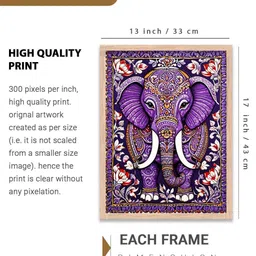 walllane Floral Wall Art With Frame Home Decor Wall Painting For Living Room Office Bedroom image 5