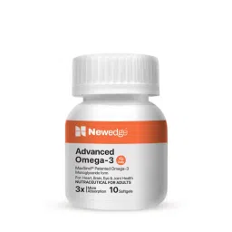 Newedge Triple Strength Omega 3 Capsule | Fish Oil Capsules for Men & Women | For Heart, Eye, Joints & Brain Health | EPA 295.50 mg DHA 130 mg Maxsimil 650mg - 10 Softgels (Pack of 1)-picture-30