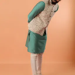 KISAH Printed Woven  Nehru Jackets image 3