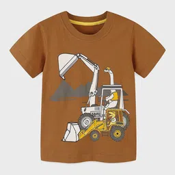 LULU & SKY Boys Printed Pure Cotton Applique T-shirt-picture-40