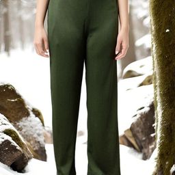 Athena Women Relaxed Straight Leg Mid-Rise Korean Pants-picture-43