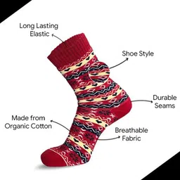 Sockscarving Men Patterned Organic Cotton Calf Length Socks image 2