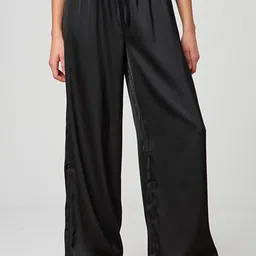 StyleCast x Revolte Women Loose Fit Mid-Rise Wrinkle Free Parallel Trousers-picture-36