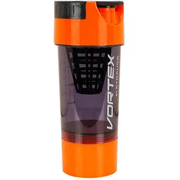 STRAUSS Orange & Black Single Plastic Printed Water Bottle image 1